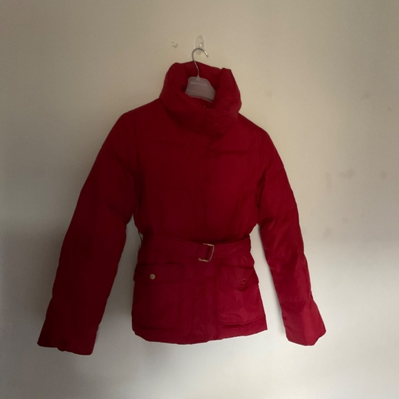 Ellen Tracy Red Down Puffer Jacket Size M - Picture 6 of 11